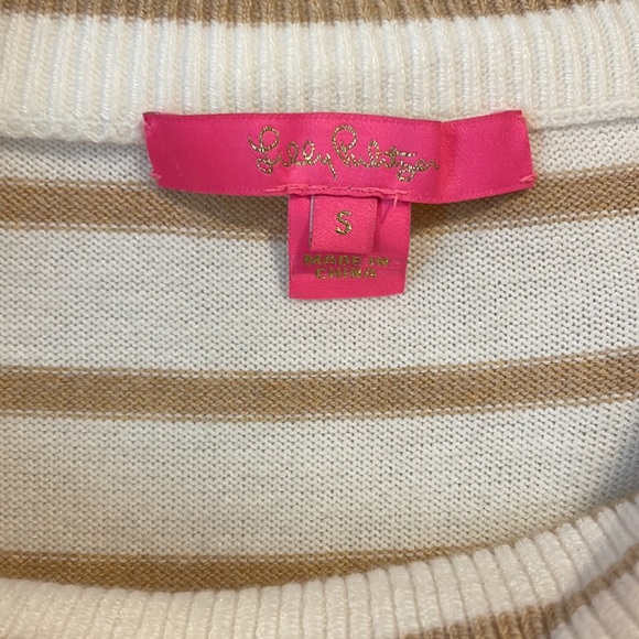 Brand new with tags Lilly christin sweater. Size small. White and beige stripes - Picture 6 of 7